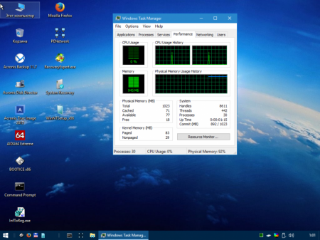 Windows 10 PE SE x86 - Acronis 3 in 1 v1 [Ru]
