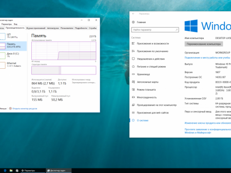 Windows 10 Professional & Enterprise 10.0.14393 Version 1607 [2 in 1] v1 [Ru]