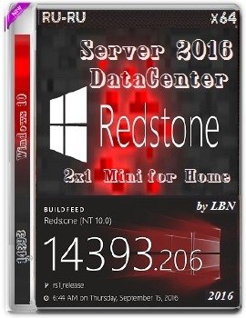 Windows Server 2016 DataCenter 14393.206 x64 RU-RU MINI 2x1 Windows Server 2016 DataCenter 14393.206 x64 RU-RU MINI 2x1