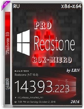 Windows 10 Pro 14393.223 x86-x64 RU BOX-MICRO