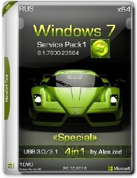 Windows 7 SP1 x64 Special 4in1 USB 3.0/3.1 by Alex.zed Windows 7 SP1 x64 Special 4in1 USB 3.0/3.1 by Alex.zed
