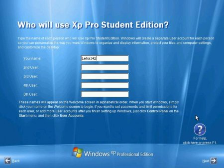Windows XP Pro SP3 x86 Student Edition Oktober 27th 2016