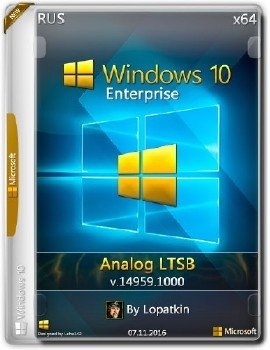 Windows 10 Enterprise 14959 rs2 x64 RU analog LTSB Windows 10 Enterprise 14959 rs2 x64 RU analog LTSB