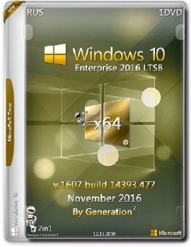 Windows 10 Enterprise LTSB x64 14393.447 Nov2016 by Generation2 Windows 10 Enterprise LTSB x64 14393.447 Nov2016 by Generation2