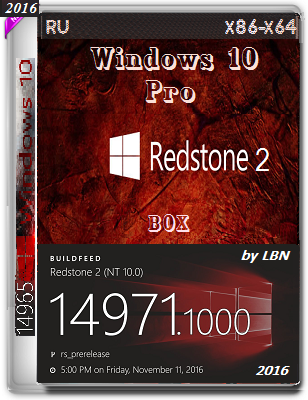 Windows 10 Pro 14971 rs2 x86-x64 RU-RU BOX Windows 10 Pro 14971 rs2 x86-x64 RU-RU BOX