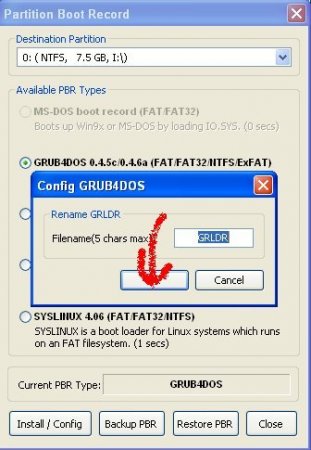 WinPE 8 Xemom1 + WinPE XP RusLive EFI = Grub4Dos v.6