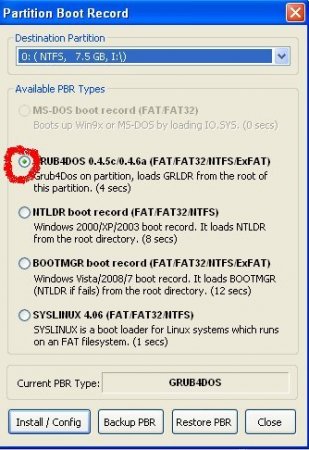WinPE 8 Xemom1 + WinPE XP RusLive EFI = Grub4Dos v.6