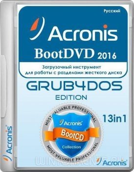 Acronis BootDVD 2016 Grub4Dos Edition v.43 13in1 (2016) [Rus]