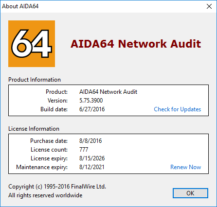 AIDA64 Extreme / Engineer / Business / Network Audit 5.75.3900 Final Repack (& Portable) (2016) [ML/Rus]