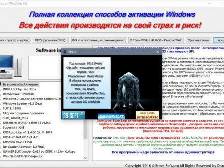 All activation Windows 7-8-10 v.6.0 (x86-x64) (2016) [Multi/Rus]