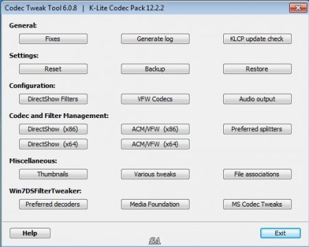 K-Lite Codec Pack 12.2.5 Mega/Full/Standard/Basic + Update (2016) [Eng]