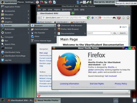 UberStudent 4.1 Epicurus LTS (XFCE) [i386, amd64] (2015) [Multi/Rus]