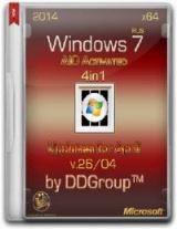 Windows 7 SP1 x64 4 in 1 DVD AIO Activated updates for April [v.26.04] by DDGroup [Ru]