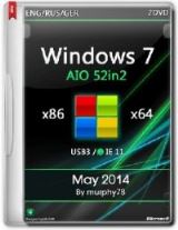 Windows 7 SP1 AIO 52in2 x86/x64 IE11 May 2014 Windows 7 SP1 AIO 52in2 x86/x64 IE11 May 2014