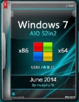 Windows 7 SP1 AIO 52in2 x86/x64 IE11 Jun2014 Windows 7 SP1 AIO 52in2 x86/x64 IE11 Jun2014