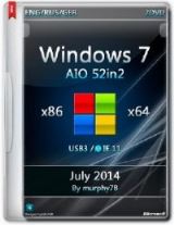 Windows 7 SP1 AIO 52in2 x86/x64 IE11 July 2014 Windows 7 SP1 AIO 52in2 x86/x64 IE11 July 2014