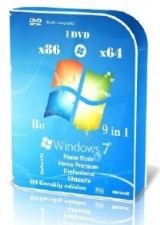 Microsoft Windows 7 SP1 x86/x64 Ru 9 in 1 Origin-Upd 01.2015 by OVGorskiy 1DVD