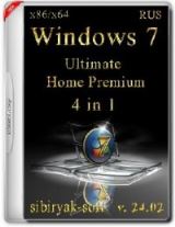 Windows 7 SP1 4 in 1 by sibiryak-soft v.24.02 (86/64) (2015) [RUS]