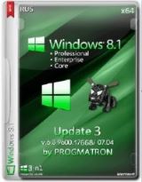 Windows 8.1 Core/Professional/Enterprise Update3 Progmatron 6.3.9600.17668 (x64) (07.04.2015) [Rus]