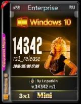 Microsoft Windows 10 Enterprise 14342 rs1 x86 RU MINI 3x1