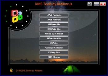   Windows - KMS Tools Portable 01.02.2018 by Ratiborus