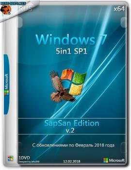 Windows 7 SP1 5 in 1 SapSan Edition (x64) (Rus) Windows 7 SP1 5 in 1 SapSan Edition (x64) (Rus)