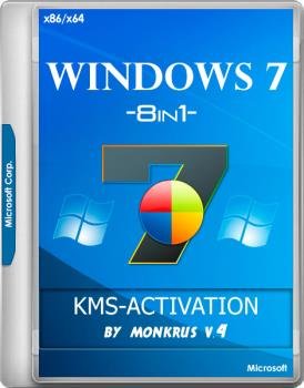 Windows 7 SP1 RUS-ENG x86-x64 -8in1- KMS-activation v4